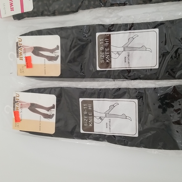 Lot of 4 Hwa Yu  Knee HI Socks - Picture 2 of 5